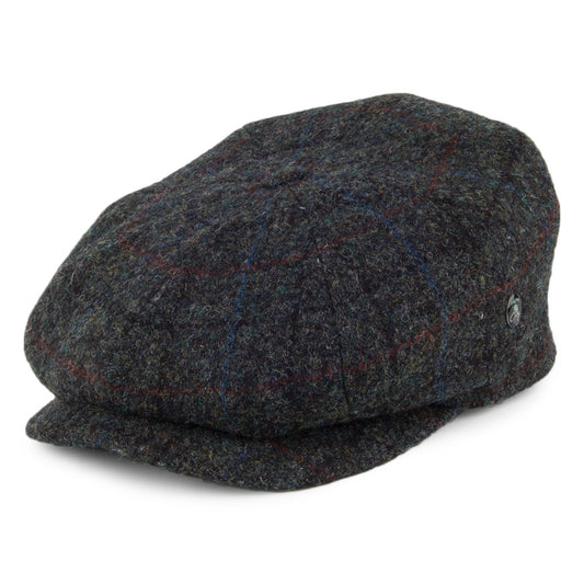 City Sport HARRIS TWEED Newsboy Cap - Charcoal