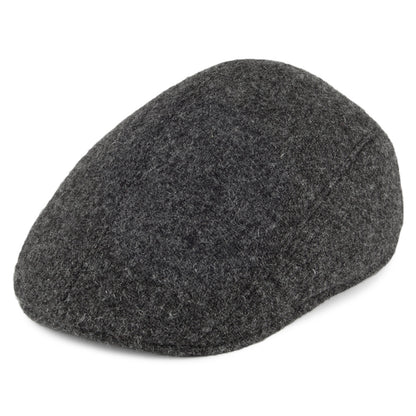 Crambes Hats HARRIS TWEED Ascot Flat Cap - Charcoal