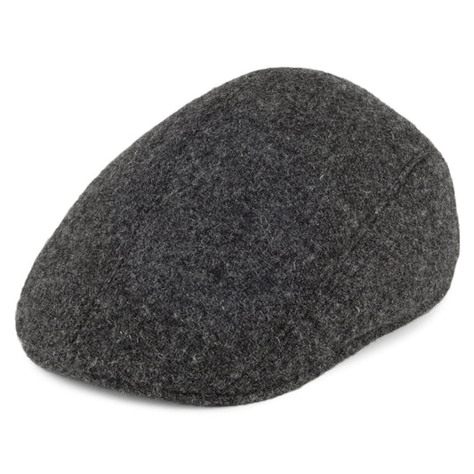 Crambes Hats HARRIS TWEED Ascot Flat Cap - Charcoal