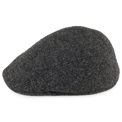 Crambes Hats HARRIS TWEED Ascot Flat Cap - Charcoal