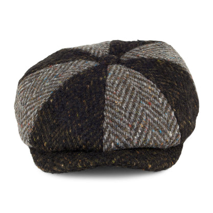 Failsworth Hats Donegal Tweed Magee Newsboy Cap - Green-Grey
