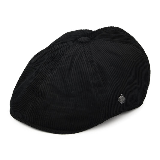 Failsworth Hats Hudson Corduroy Newsboy Cap - Black