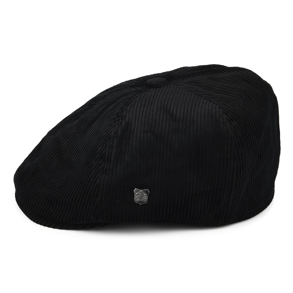 Failsworth Hats Hudson Corduroy Newsboy Cap - Black