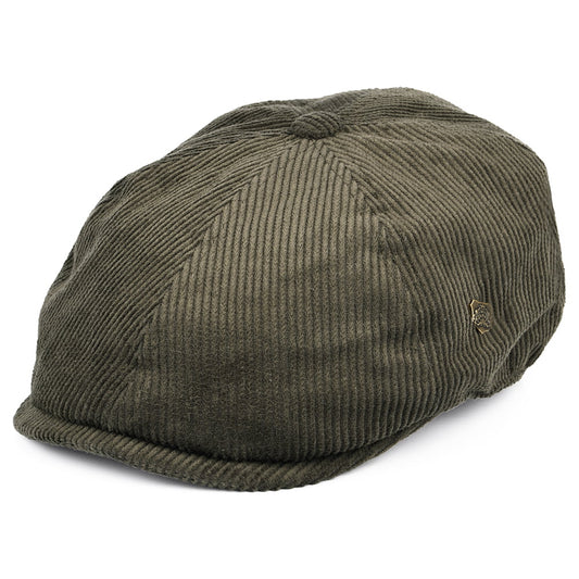 Failsworth Hats Hudson Corduroy Newsboy Cap - Olive