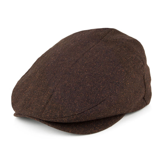 Brixton Barrel Flat Cap - Brown-Rust