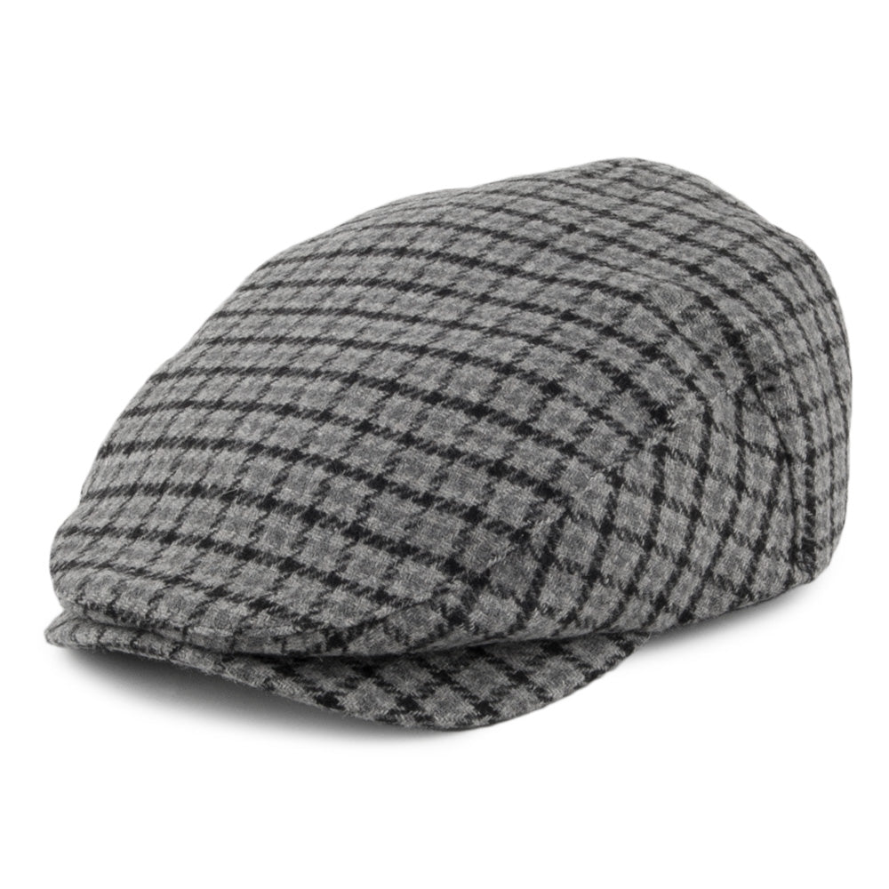 Brixton Hats Hooligan Flat Cap - Grey-Charcoal
