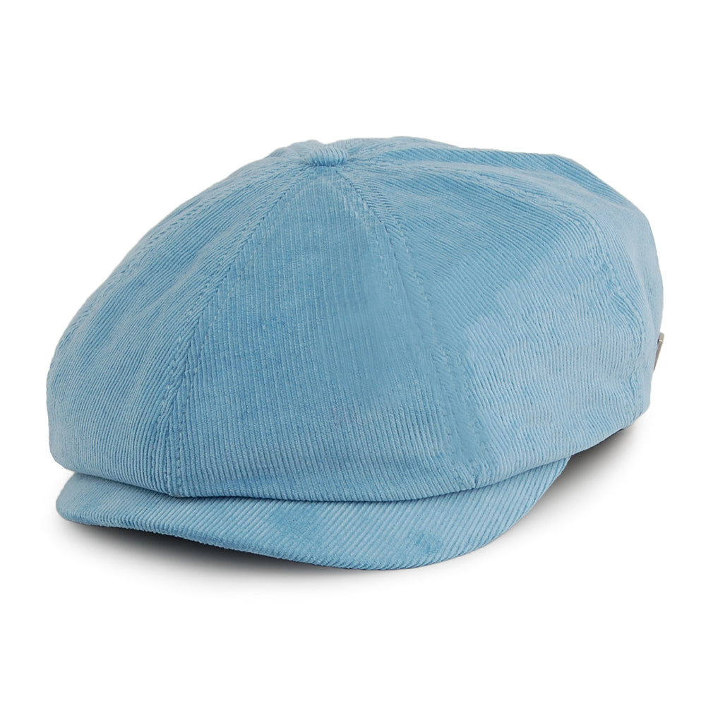 Brixton Hats Brood Cord Newsboy Cap - Sky Blue