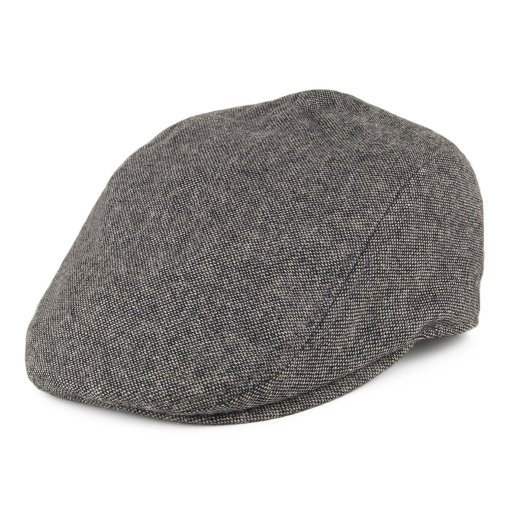 Levi's Hats Driver Tweed Flat Cap with Blank Tab - Grey
