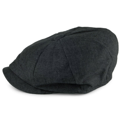 Failsworth Hats Alfie Irish Linen Newsboy Cap - Charcoal