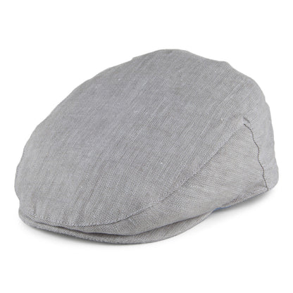 Failsworth Hats Irish Linen Flat Cap - Light Grey