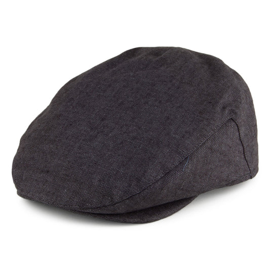 Failsworth Hats Irish Linen Flat Cap - Charcoal