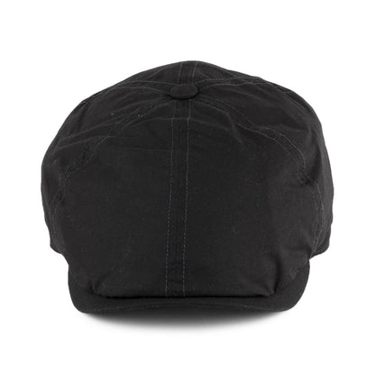 Failsworth Hats Hudson Dry Wax Newsboy Cap - Black