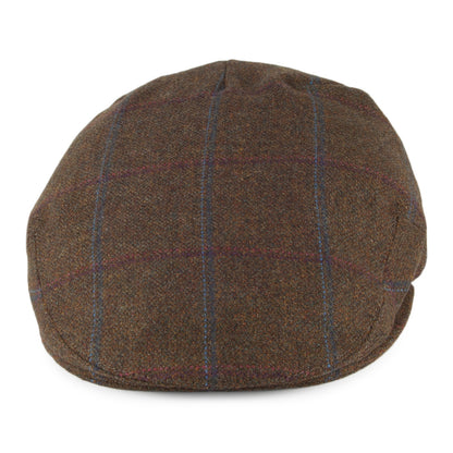 Olney Hats Kinloch Tweed Saxony Flat Cap - Olive
