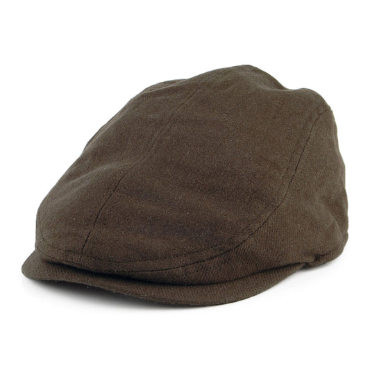 Christys Hats Joshua Ellis Tailored Driver Flat Cap - Olive