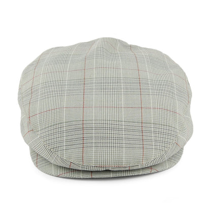 Brixton Hats Hooligan Windowpane Flat Cap - Grey-Sage