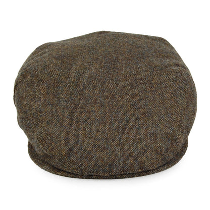 Barbour Hats Moons Tweed Wool Flat Cap - Olive-Multi