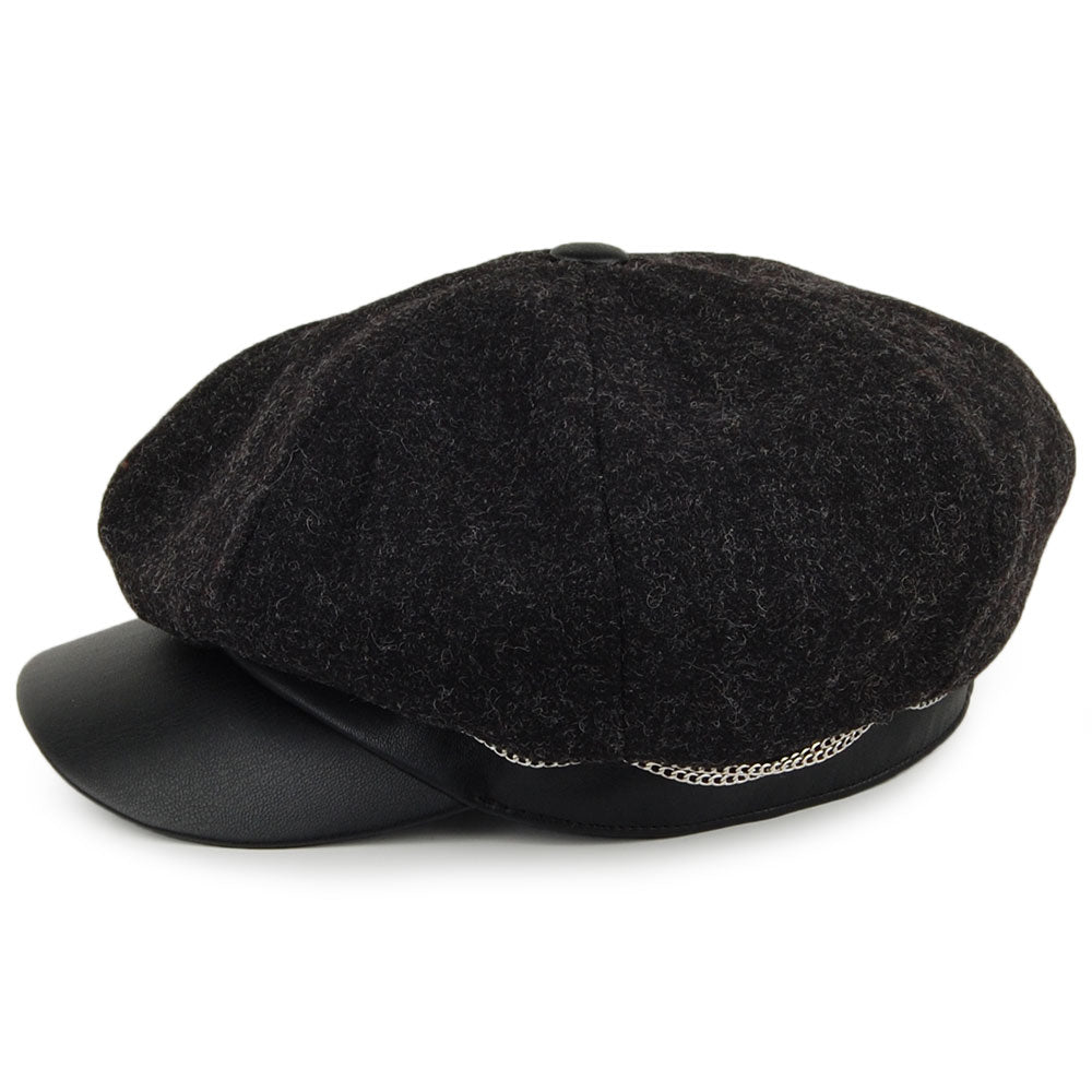Betmar Hats Clara Baker Boy Hat - Black