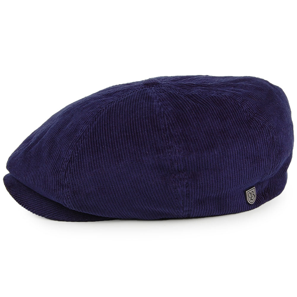 Brixton Hats Brood Corduroy Newsboy Cap XIX - Blue