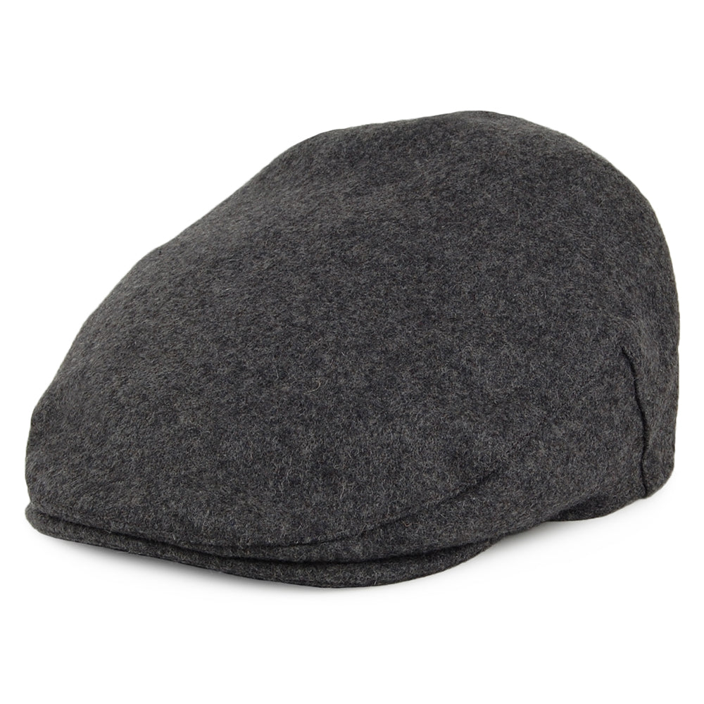 Christys Hats Balmoral Melton Wool Flat Cap - Grey