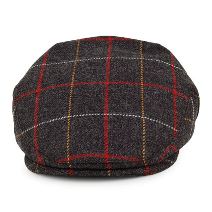 Christys Hats Seasonal Tweed Windowpane Flat Cap - Grey Multi