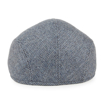 Crambes Hats Wool Cashmere Ascot Flat Cap - Blue-Multi
