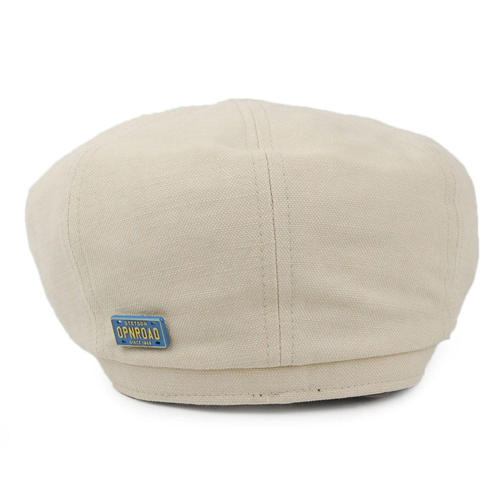 Stetson Hats Cotton-Linen Newsboy Cap - Natural