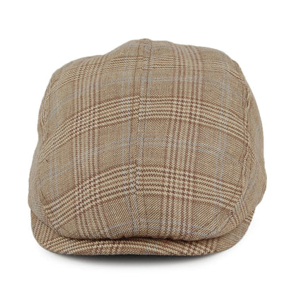 Christys Hats Tailored Driver Moons Flat Cap - Brown Multi