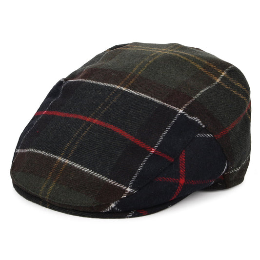 Barbour Hats Gallingale Tartan Flat Cap - Navy-Olive