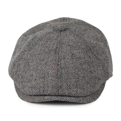 Barbour Hats Tinsley Flecked Herringbone Newsboy Cap - Grey