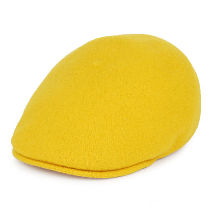 Kangol Seamless Wool 507 Flat Cap - Yellow