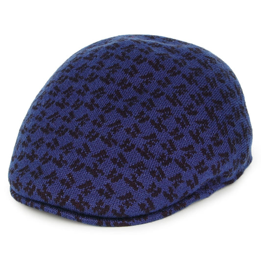 Kangol Square K 507 Flat Cap - Navy Blue