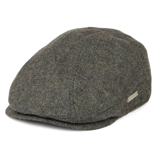 Seeberger Hats Flat Cap with Earflaps - Grey