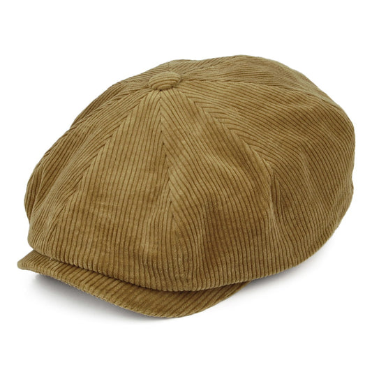 Stetson Hats Hatteras Corduroy Newsboy Cap - Fawn