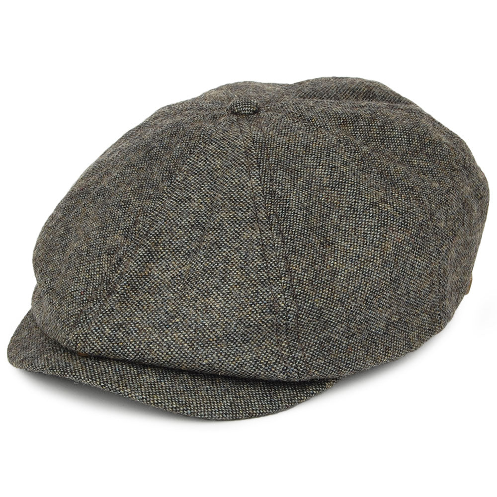 Brixton Hats Brood Tweed Newsboy Cap - Blue-Grey
