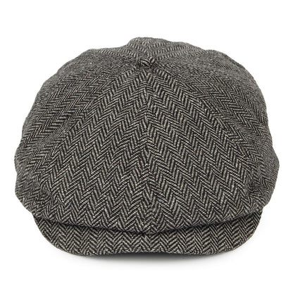 Brixton Hats Brood Herringbone Newsboy Cap - Grey-Black