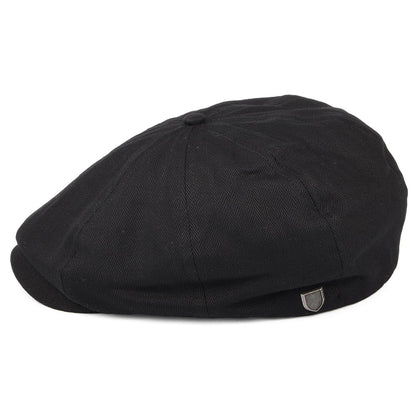 Brixton Hats Brood Herringbone Newsboy Cap - Black