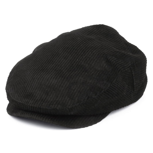 Brixton Hats Hooligan Corduroy Flat Cap - Black