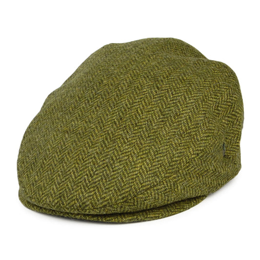 City Sport Moons Herringbone Flat Cap - Green
