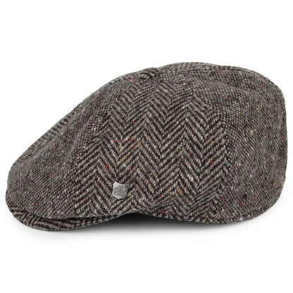 Failsworth Wexford Donegal Tweed Newsboy Cap - Grey