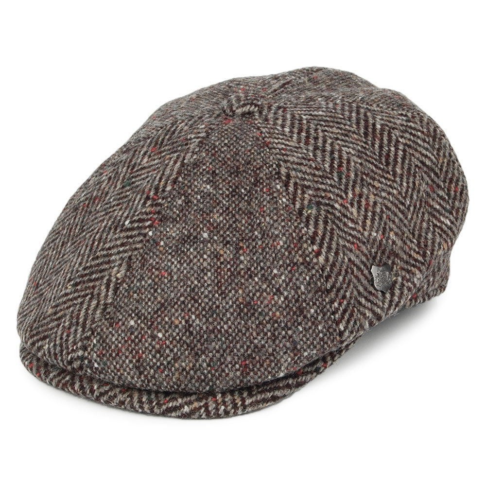 Failsworth Wexford Donegal Tweed Newsboy Cap - Grey