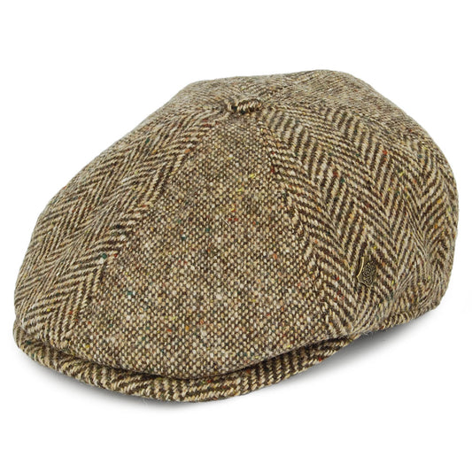 Failsworth Wexford Donegal Tweed Newsboy Cap - Brown