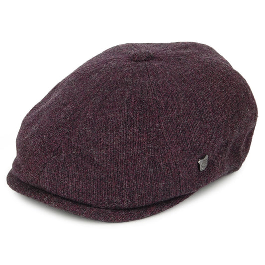 Failsworth Hats Hudson Merino Lambswool Newsboy Cap - Merlot