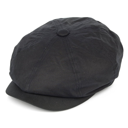 Failsworth Hats Alfie British Waxed Cotton Newsboy Cap - Navy Blue