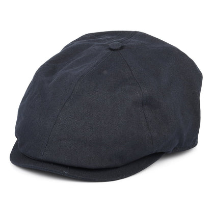 Barbour Hats Finnean Cotton Newsboy Cap - Navy Blue