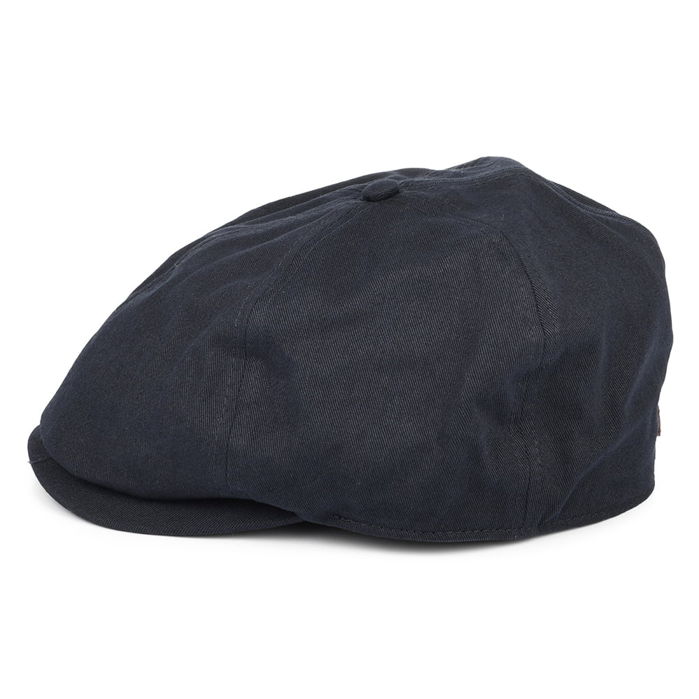 Barbour Hats Finnean Cotton Newsboy Cap - Navy Blue