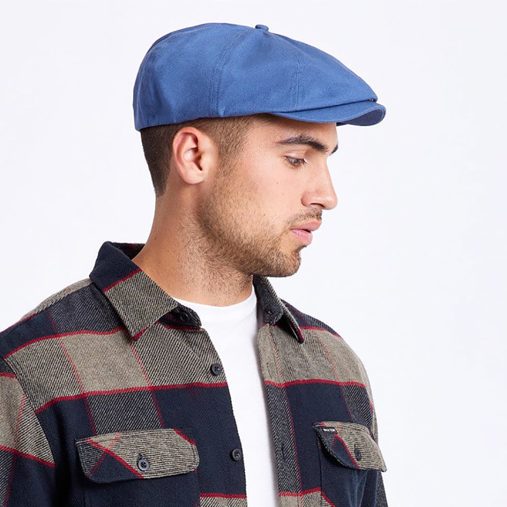 Brixton Hats Brood Cotton Newsboy Cap - Blue