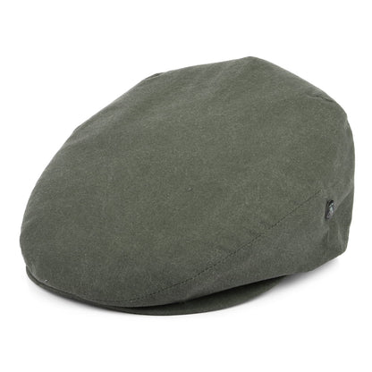 City Sport Washed Cotton Flat Cap - Olive