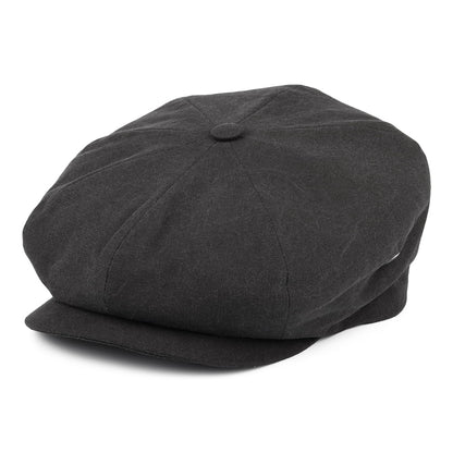 City Sport Washed Cotton Newsboy Cap - Charcoal