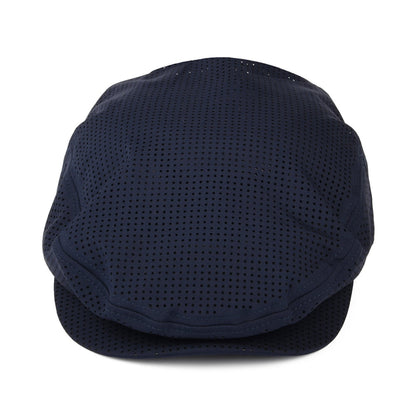 Brixton Hats Hooligan X Perforated Flat Cap - Washed Navy