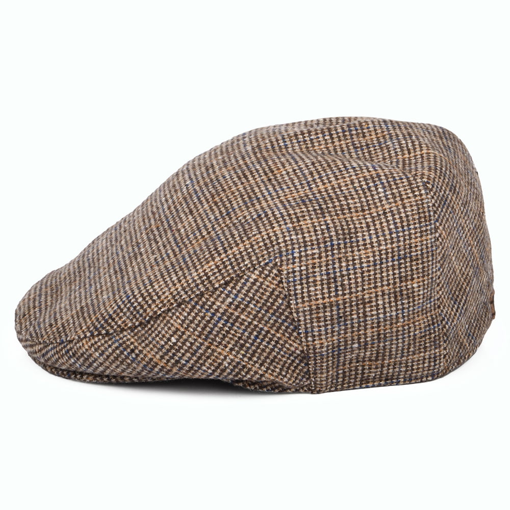 Barbour Hats Wilkin Check Flat Cap - Beige-Multi